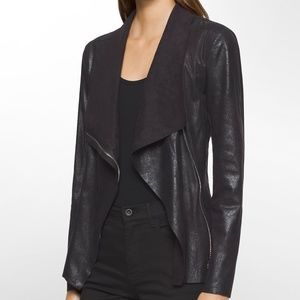 Calvin Klein Black Asymmetrical Moto Jacket
